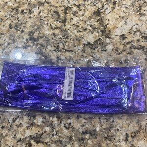 New! Blue Metallic Obi Wrap Around Belt